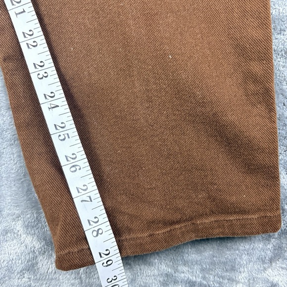 Vtg Lauren Jeans Co Ralph Lauren Women High Rise Straight Leg Brown Denim 20W - Picture 13 of 16